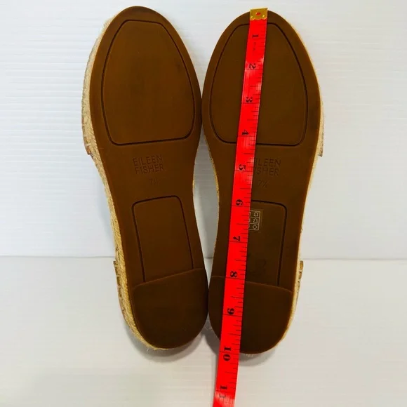 Eileen Fisher Women's Tan Espadrille Shoes Size 7 1/2 - Picture 13 of 13